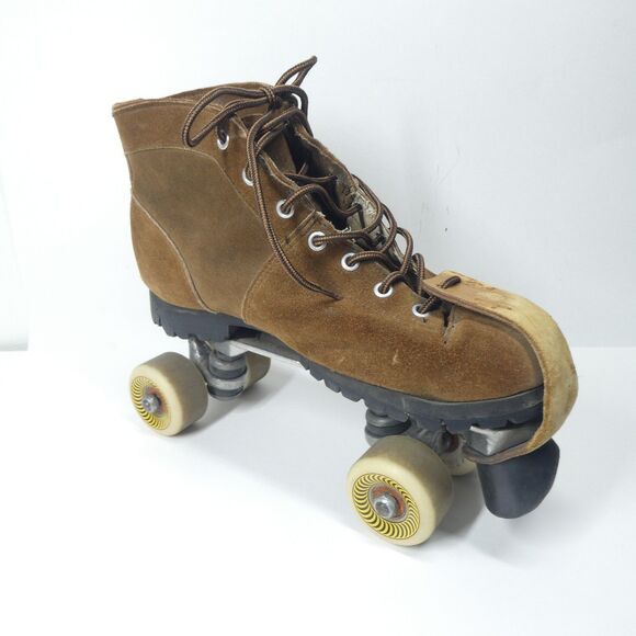 Leather Roller Skates Vintage Handpainted Tigers Sure Grip Super X7L Plates main image 12